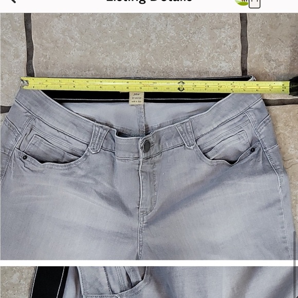 Democracy Ab Solution Grey Stretch Jeans 20W - Picture 5 of 7